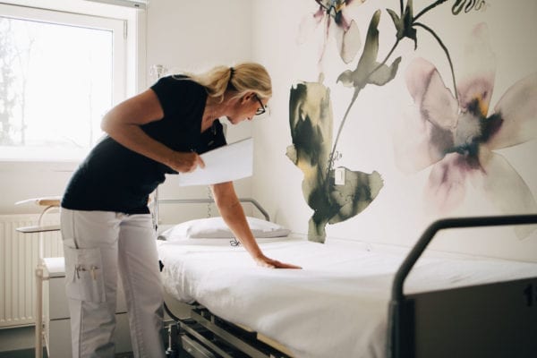 Vårdpersonal på Akademikliniken